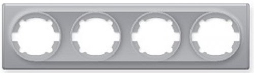 Рамка универсальная OneKeyElectro Florence 4-м. серый картинка